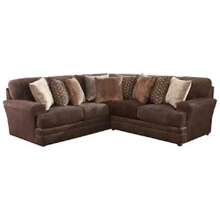 Two Piece Sectional with Track Arms